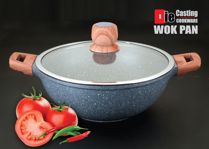 Buy DIE CASTING Wok Pan with lid 28 cm at Best Price In Bangladesh