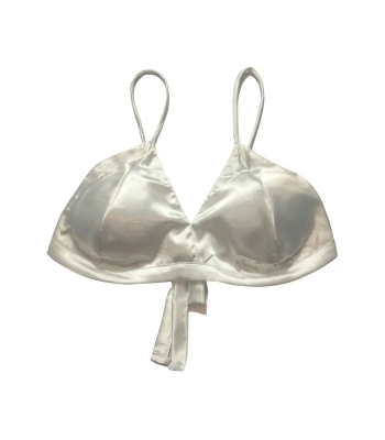 Picture of White Color Bra Style Blouse For Women