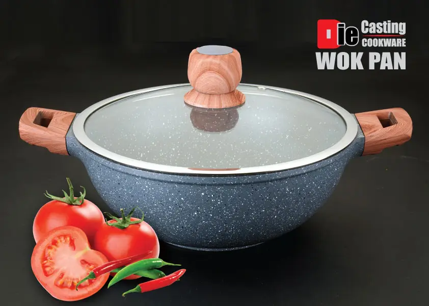 Buy DIE CASTING Wok Pan with lid 26 cm at Best Price In Bangladesh
