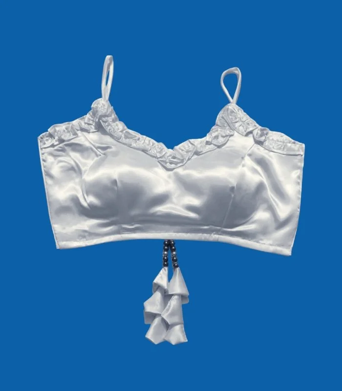 Picture of White Color Sleeveless Blouse For Women