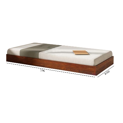Picture of Andormahal MDF Bed for Kids or Bachelor - Height 12 inches4ft by 7ft by 12inch