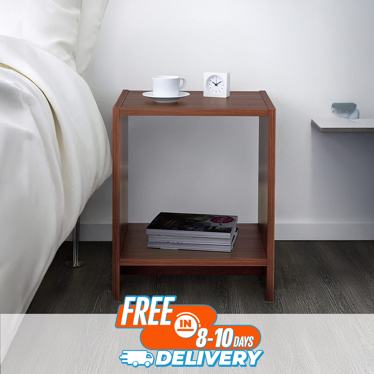 Picture of Andormahal Minimalistic Bedside Table (Made of Melamine Laminated Board)