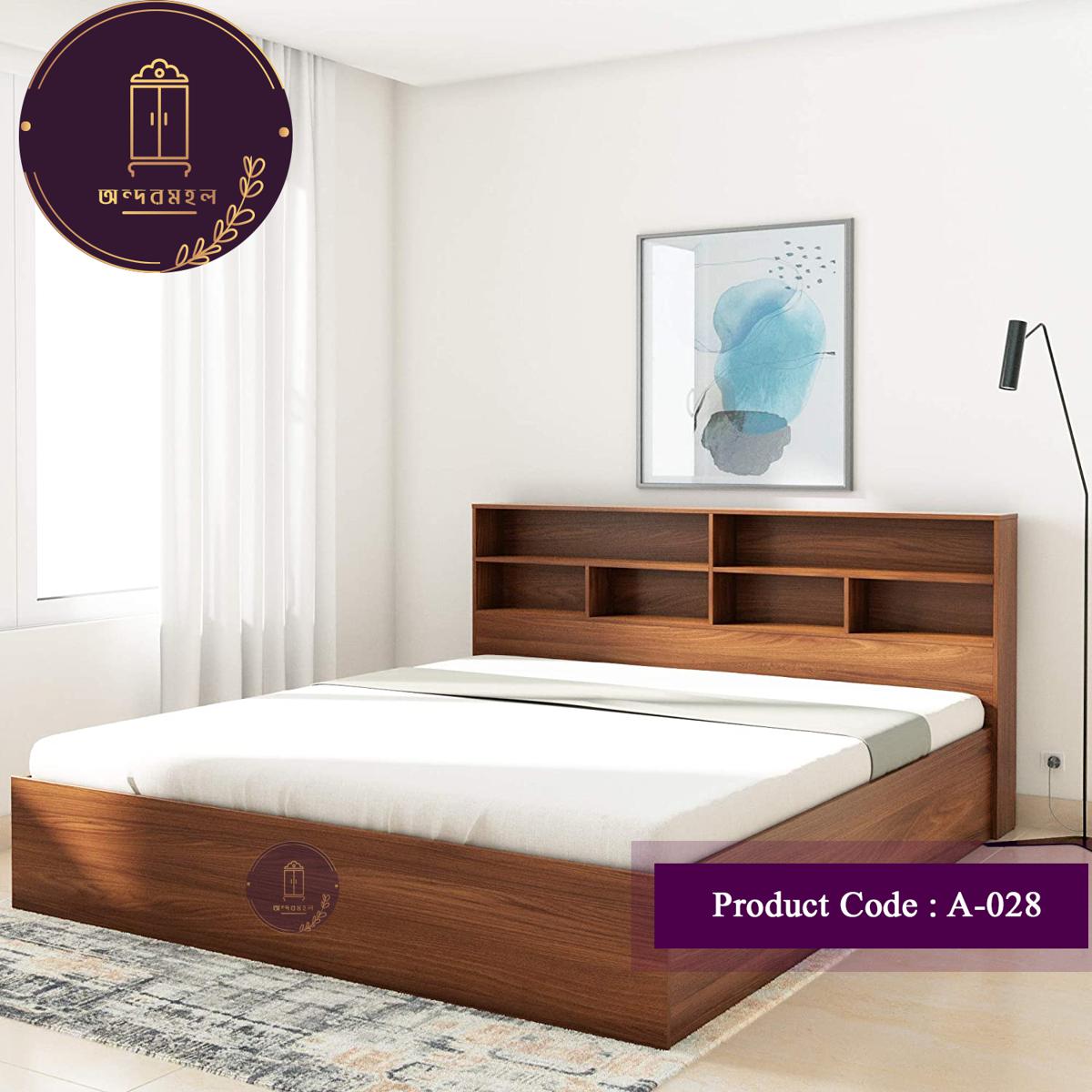 Picture of Andormahal Classic (MDF) Double bed with unique headstand(5 feet by 7 feet)