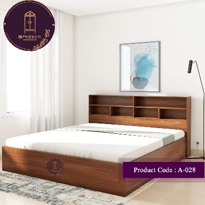 Picture of Andormahal Classic (MDF) Double bed with unique headstand(5 feet by 7 feet)