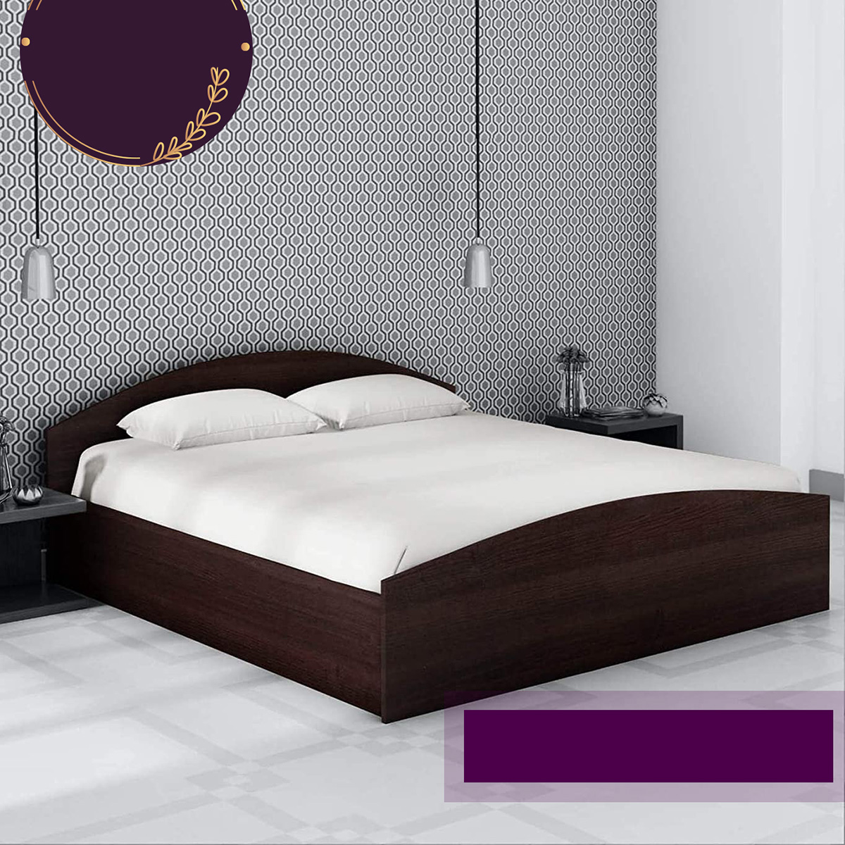 Picture of Andormahal (Mdf) Elegant  Khat/Bed Single - Bed 4 feet by 7 feet, head 24inch leg 16inch body 12inch