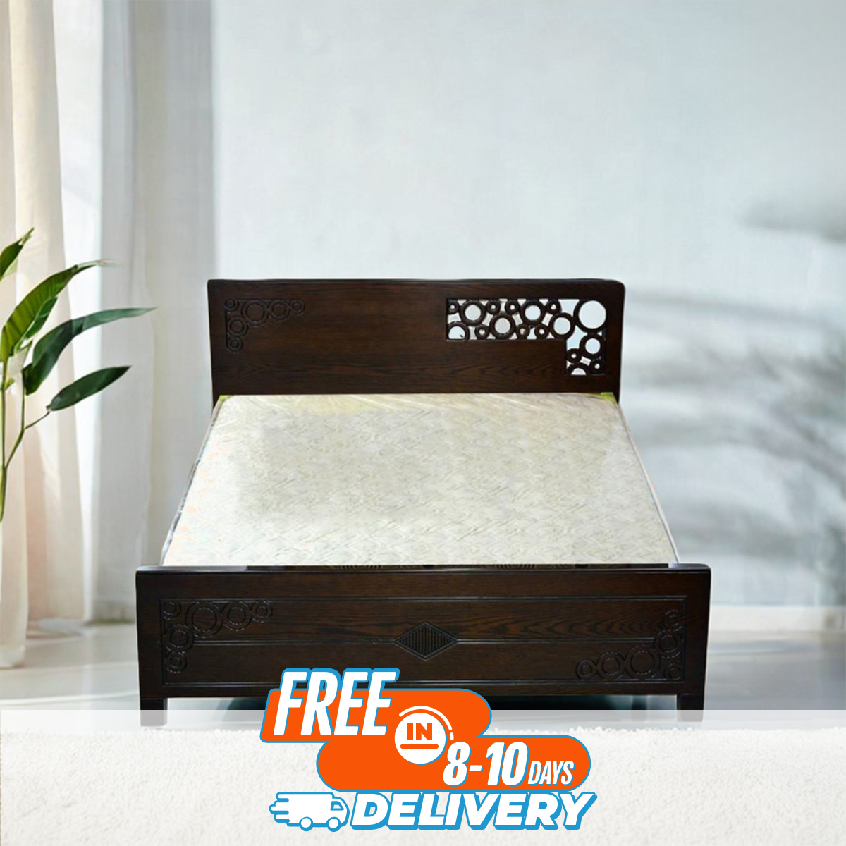 Picture of Andormahal Classic (MDF) semi box  khat/bed king size