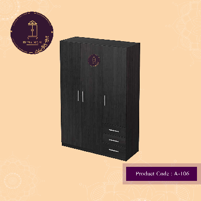 Picture of Andormahal Classic 3 part Almirah Made of Melamine Laminated Board
