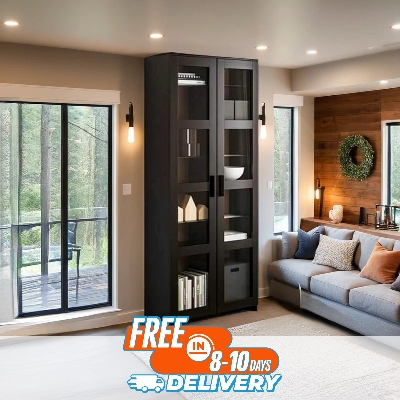 Picture of AndorMahal Bookshelf with Malaysian Processed Wood Showcase - book shelf