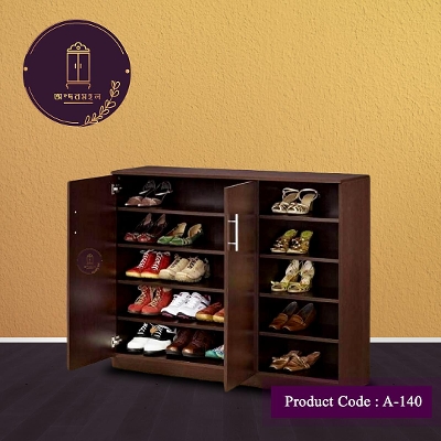 Picture of Andormahal (MDF) Stylish Shoe Rack With Two Door & Multiple Shelves
