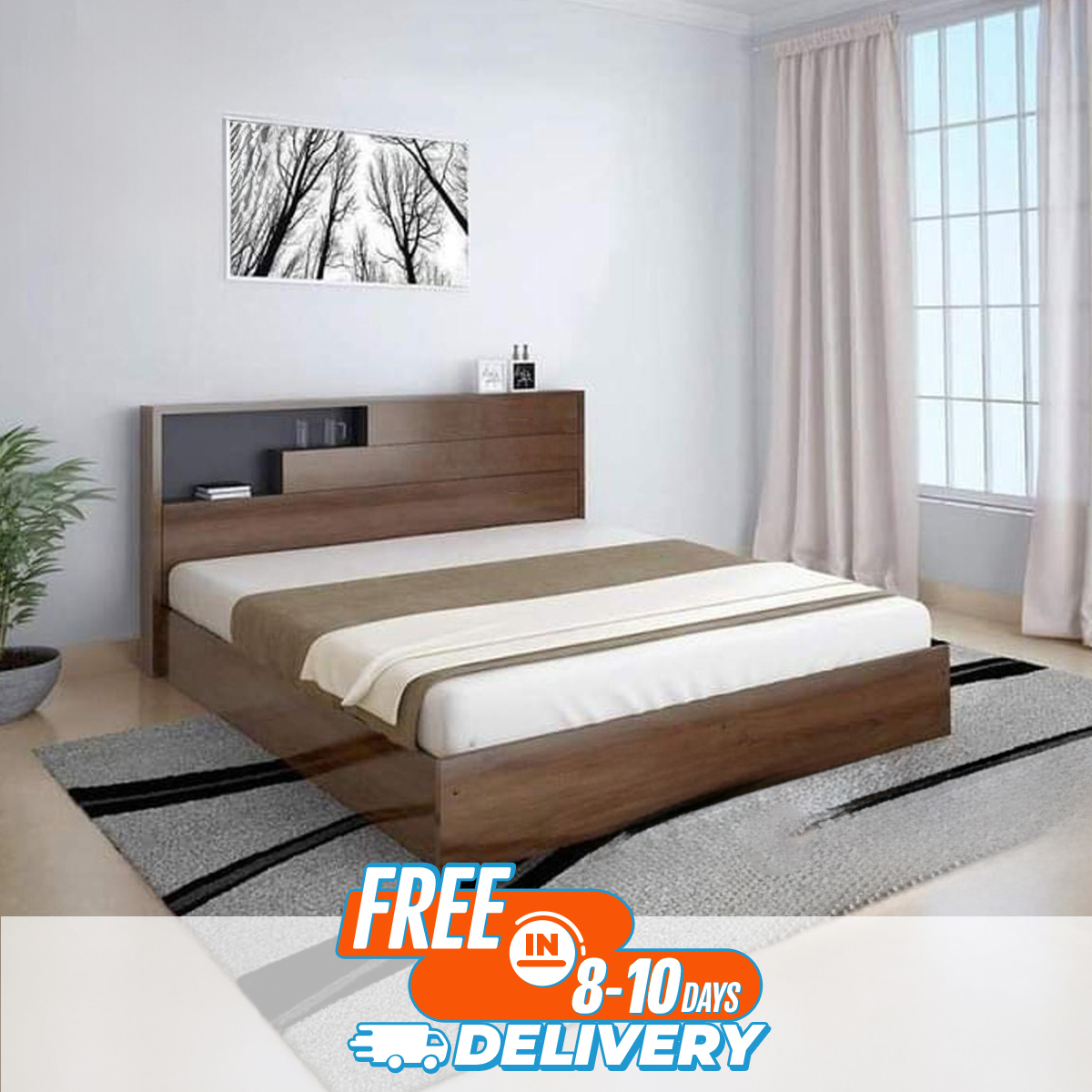 Picture of AndorMahal (MDF)  Stylish khat/bed double size