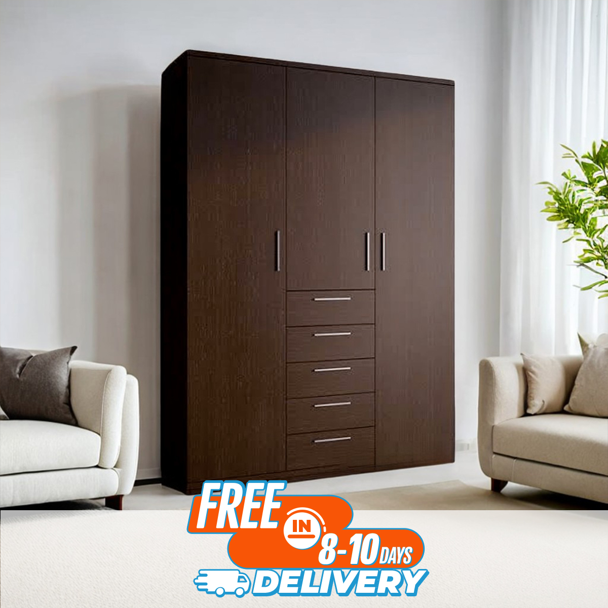 Picture of Andormahal (MDF) 3 part Almirah / Cupboard