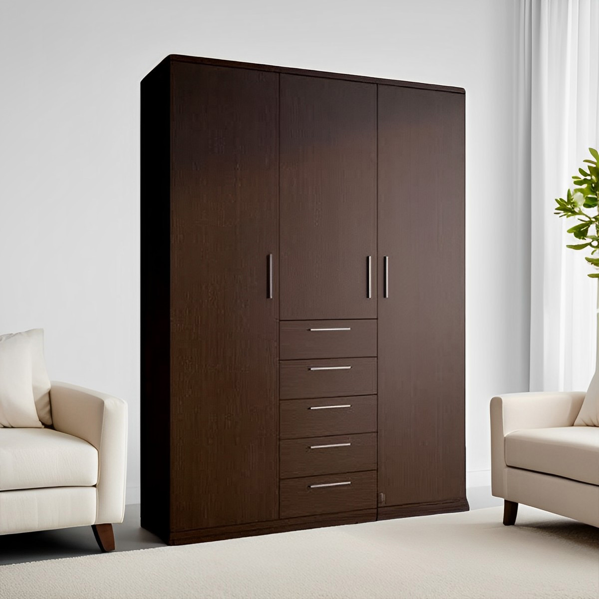 Picture of Andormahal (Made of  Melamine Laminated Board) 3 part Almirah / Cupboard