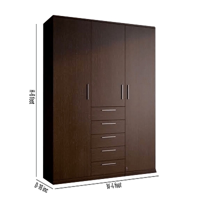 Picture of Andormahal (Made of  Melamine Laminated Board) 3 part Almirah / Cupboard