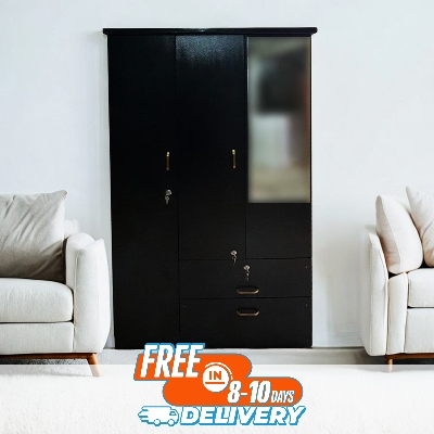 Picture of Andormahal (MDF) 3 part Almirah / Cupboard with Mirror