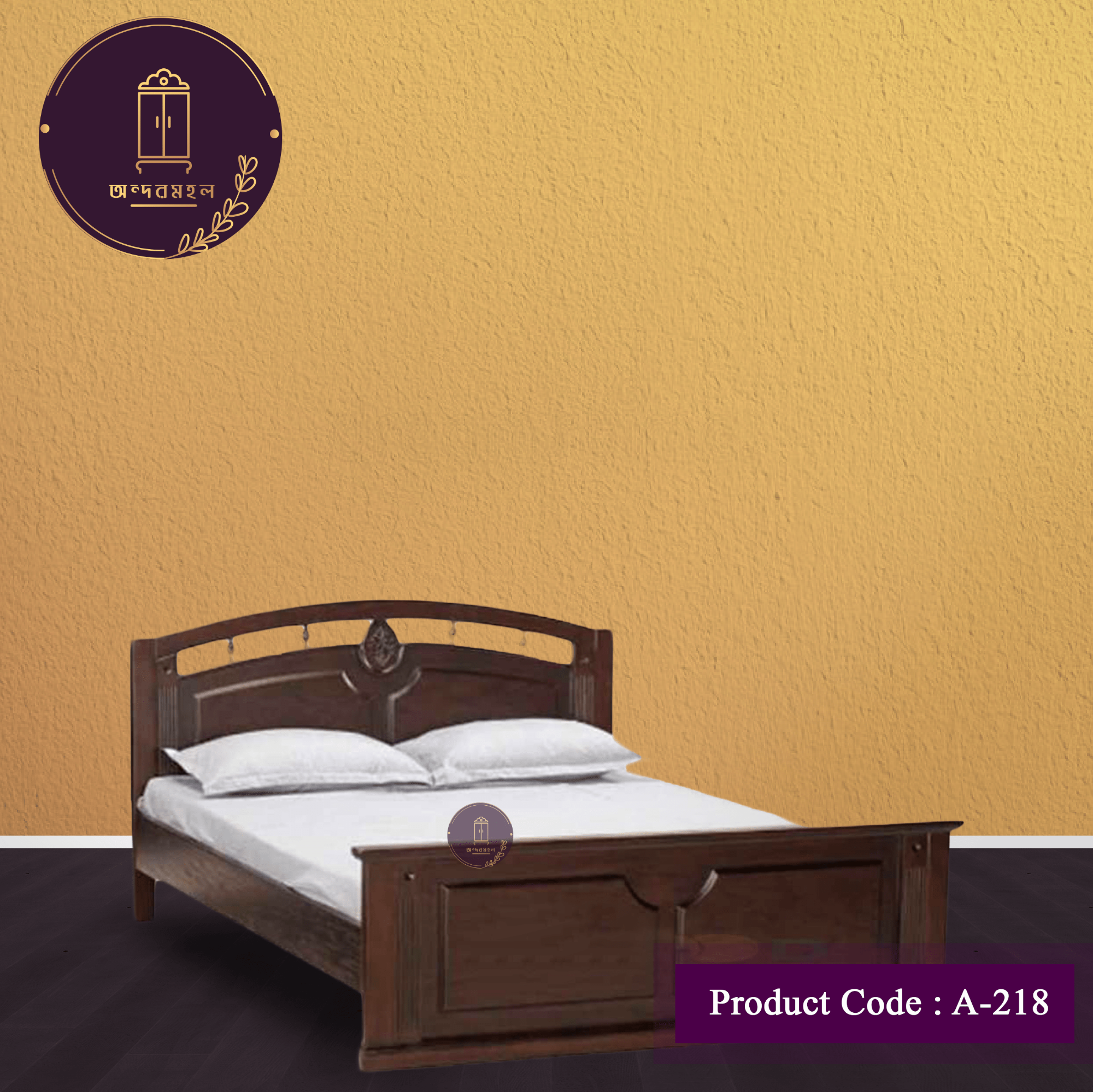 Picture of AndorMahal Malaysian Board Lacquer painted Exclusive Khat / Bed