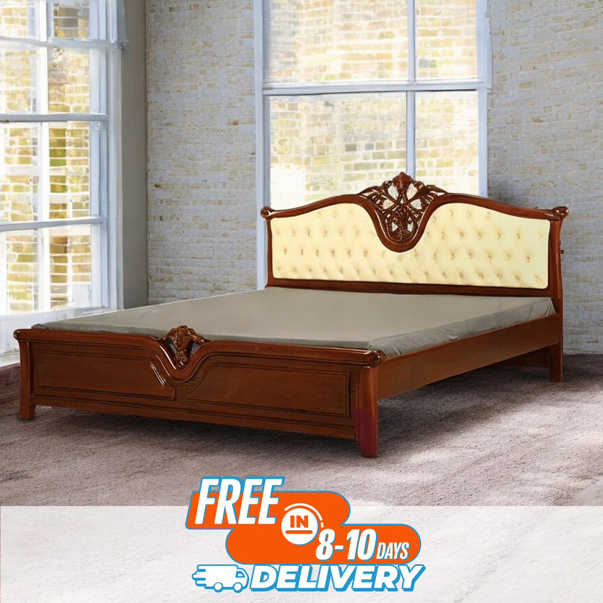 Picture of AndorMahal Malaysian Board Lacquer painted Khat / Bed