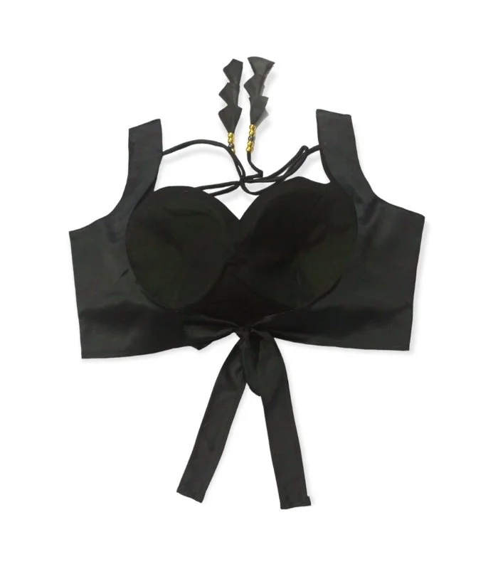 Picture of Black Color Sleeveless Blouse For Women