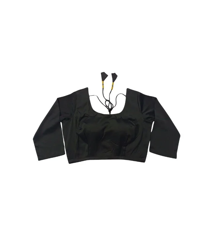 Picture of Black Color Three Quarter Sleeve Blouse For Women