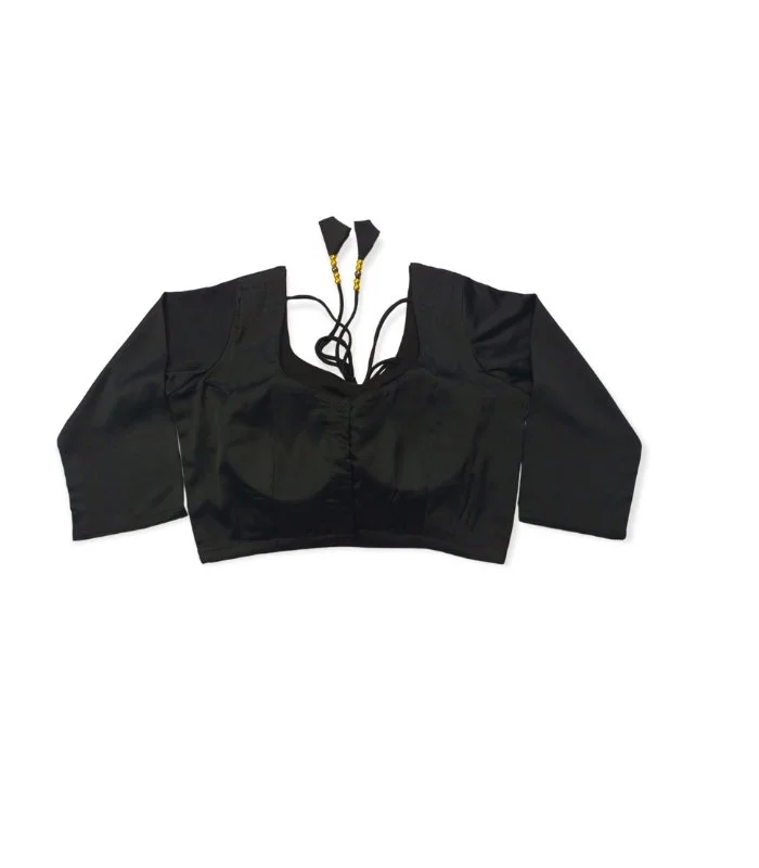 Picture of Black Color Three Quarter Sleeve Blouse For Women