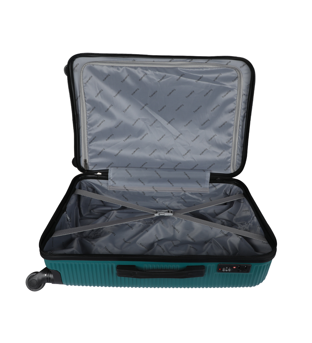 Picture of Travello 24 Inch City Unbreakable Body More Capacity Water Resistant Aluminum Luggage/Trolley/Hardtop- Green