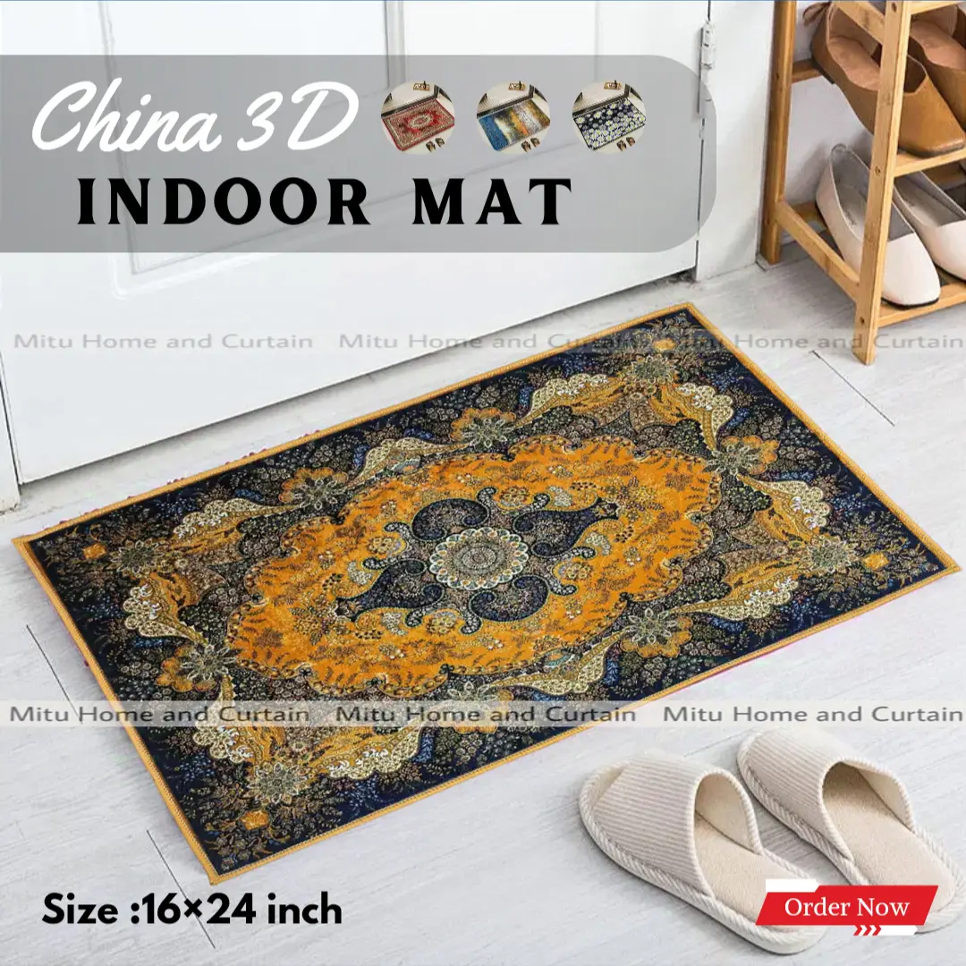 Buy china-3d-door-mat-paposh-doormat-water-absorbent-floor-mat-16-24-inch-anti-slip-mat-red-blue-black-white-indoor-mat-room-mat-rugs-carpet at best price in Bangladesh