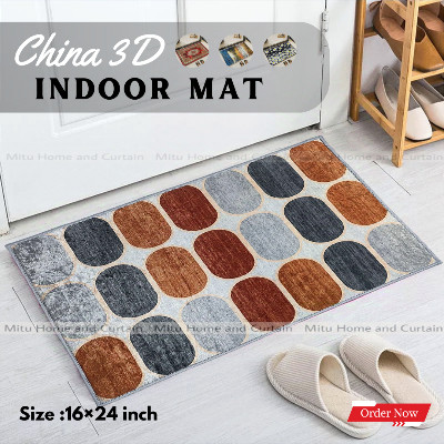 Buy china-3d-door-mat-paposh-doormat-water-absorbent-floor-mat-16-24-inch-anti-slip-mat-red-blue-black-white-indoor-mat-room-mat-rugs-carpet at best price in Bangladesh