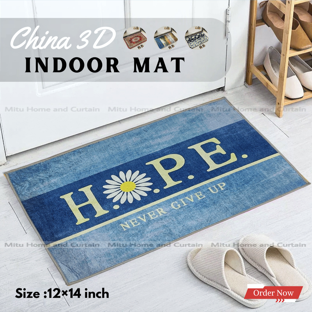 Buy china-3d-door-mat-paposh-doormat-water-absorbent-floor-mat-16-24-inch-anti-slip-mat-red-blue-black-white-indoor-mat-room-mat-rugs-carpet at best price in Bangladesh