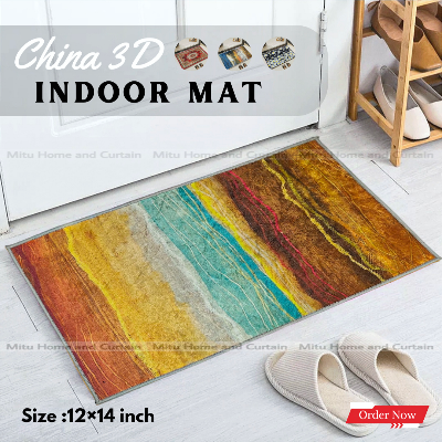 Buy china-3d-door-mat-paposh-doormat-water-absorbent-floor-mat-16-24-inch-anti-slip-mat-red-blue-black-white-indoor-mat-room-mat-rugs-carpet at best price in Bangladesh