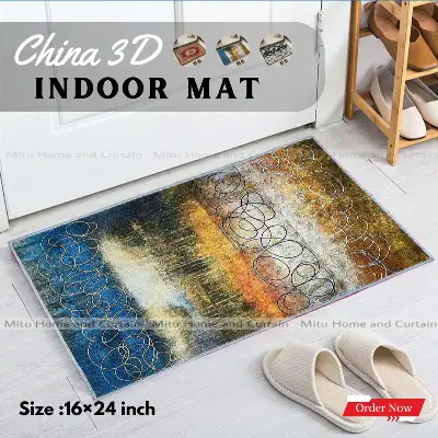 Buy china-3d-door-mat-paposh-doormat-water-absorbent-floor-mat-16-24-inch-anti-slip-mat-red-blue-black-white-indoor-mat-room-mat-rugs-carpet at best price in Bangladesh