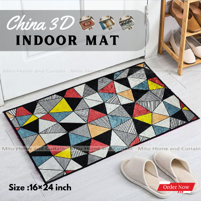 Buy china-3d-door-mat-paposh-doormat-water-absorbent-floor-mat-16-24-inch-anti-slip-mat-red-blue-black-white-indoor-mat-room-mat-rugs-carpet at best price in Bangladesh