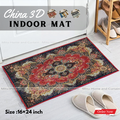 Buy china-3d-door-mat-paposh-doormat-water-absorbent-floor-mat-16-24-inch-anti-slip-mat-red-blue-black-white-indoor-mat-room-mat-rugs-carpet at best price in Bangladesh