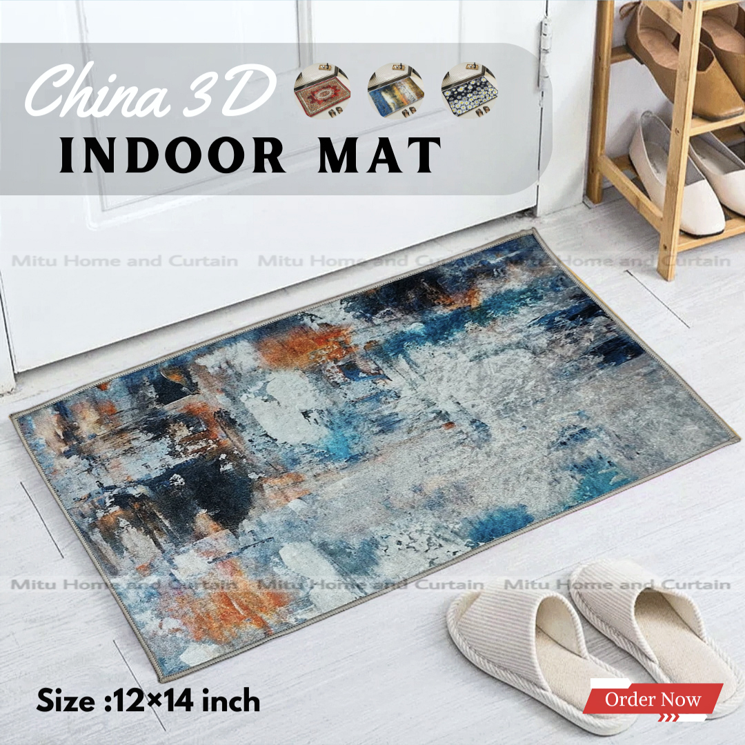 Buy china-3d-door-mat-paposh-doormat-water-absorbent-floor-mat-16-24-inch-anti-slip-mat-red-blue-black-white-indoor-mat-room-mat-rugs-carpet at best price in Bangladesh