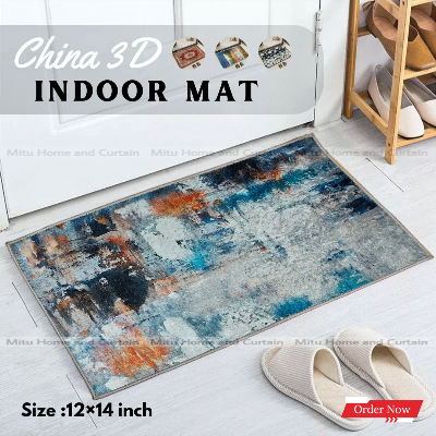 Buy china-3d-door-mat-paposh-doormat-water-absorbent-floor-mat-16-24-inch-anti-slip-mat-red-blue-black-white-indoor-mat-room-mat-rugs-carpet at best price in Bangladesh