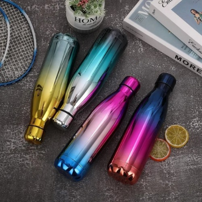 Picture of 500ml Double-Wall Insulated Vacuum Flask Stainless Steel Water Bottle For Girls Colorful BPA Free Thermos for Sport Water Bottle