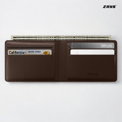 Picture of Zays Handcrafted Premium Leather Bifold Wallet – Slim, Durable & Stylish Short Wallet for Men & Women – Top-Grain Leather, Compact & Lightweight
