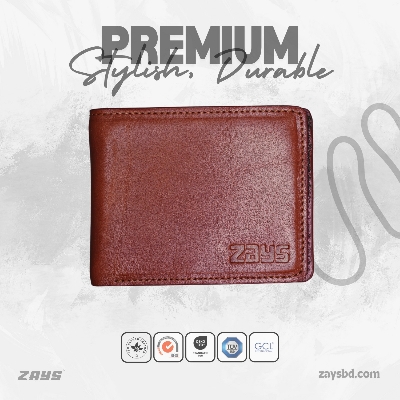 Picture of Zays Handcrafted Premium Eco-Friendly Oil Pull Up Leather Bifold Short Wallet – Slim, Durable & Stylish Wallet for Unisex – Top-Grain Leather, Compact & Lightweight (Brown)