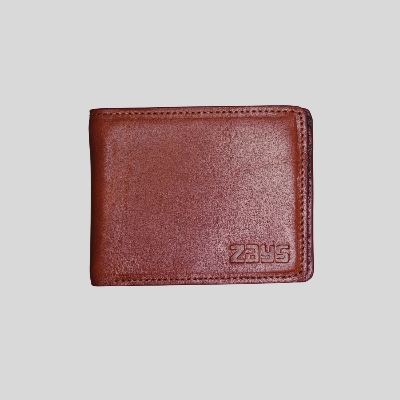 Picture of Zays Handcrafted Premium Eco-Friendly Oil Pull Up Leather Bifold Short Wallet – Slim, Durable & Stylish Wallet for Unisex – Top-Grain Leather, Compact & Lightweight (Brown)