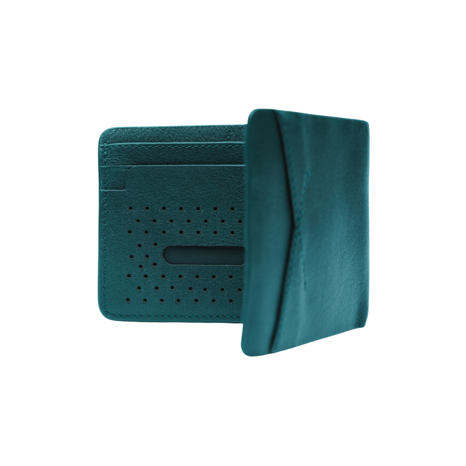 Picture of Zays Handcrafted Premium Eco-Friendly Leather Bifold Wallet – Slim, Durable & Stylish Short Wallet for Unisex – Top-Grain Leather, Compact & Lightweight (Deep green)