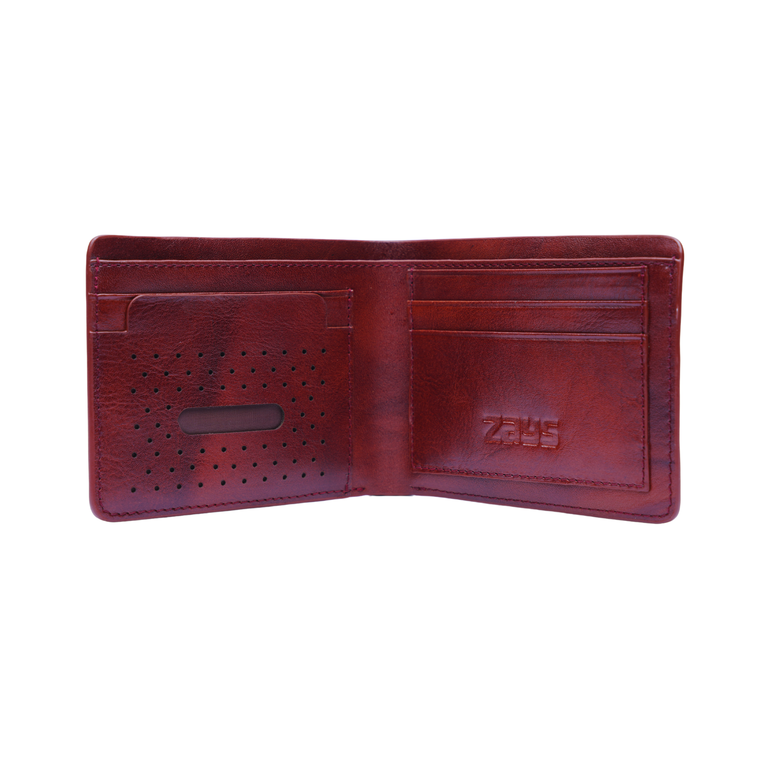 Picture of Zays Handcrafted Premium Eco-Friendly Leather Bifold Wallet – Slim, Durable & Stylish Short Wallet for Unisex – Top-Grain Leather, Compact & Lightweight (Black)