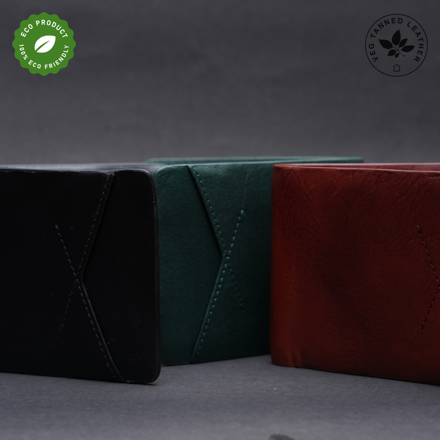 Picture of Zays Handcrafted Premium Eco-Friendly Leather Bifold Wallet – Slim, Durable & Stylish Short Wallet for Unisex – Top-Grain Leather, Compact & Lightweight (Black)