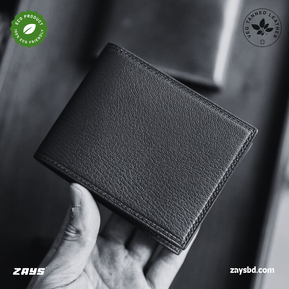 Picture of Zays Handcrafted Premium Eco-Friendly Leather Bifold Wallet – Slim, Durable & Stylish Short Wallet for Unisex – Top-Grain Leather, Compact & Lightweight (Deep green)