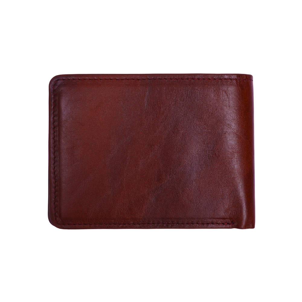Picture of Zays Handcrafted Premium Eco-Friendly Leather Bifold Wallet – Slim, Durable & Stylish Short Wallet for Unisex – Top-Grain Leather, Compact & Lightweight (Chocolate Color)
