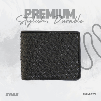 Picture of Zays Handcrafted Real Pati Degine Premium Leather Bifold Wallet for Men And Women | Super Slim Durable Stylish Short Wallet | Best Quality in Bangladesh