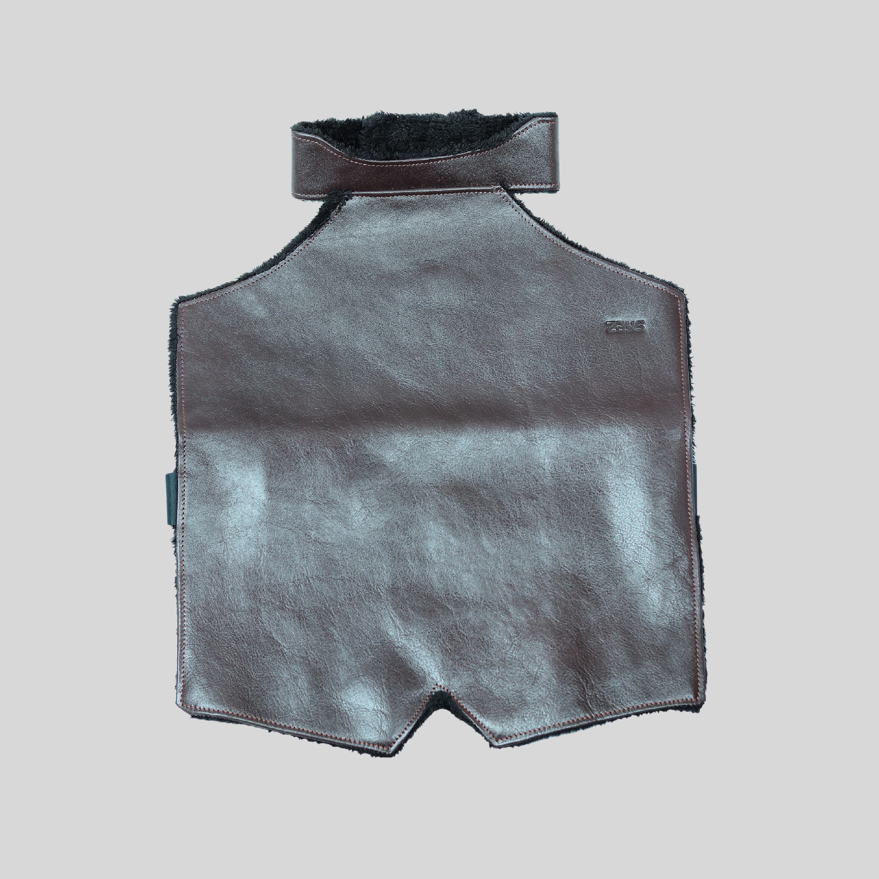 Picture of Zays Premium Full Grain Leather Chest Guard for Biker | Winter Protection | Durable & Stylish Black Motorcycle Gear - ZCG101