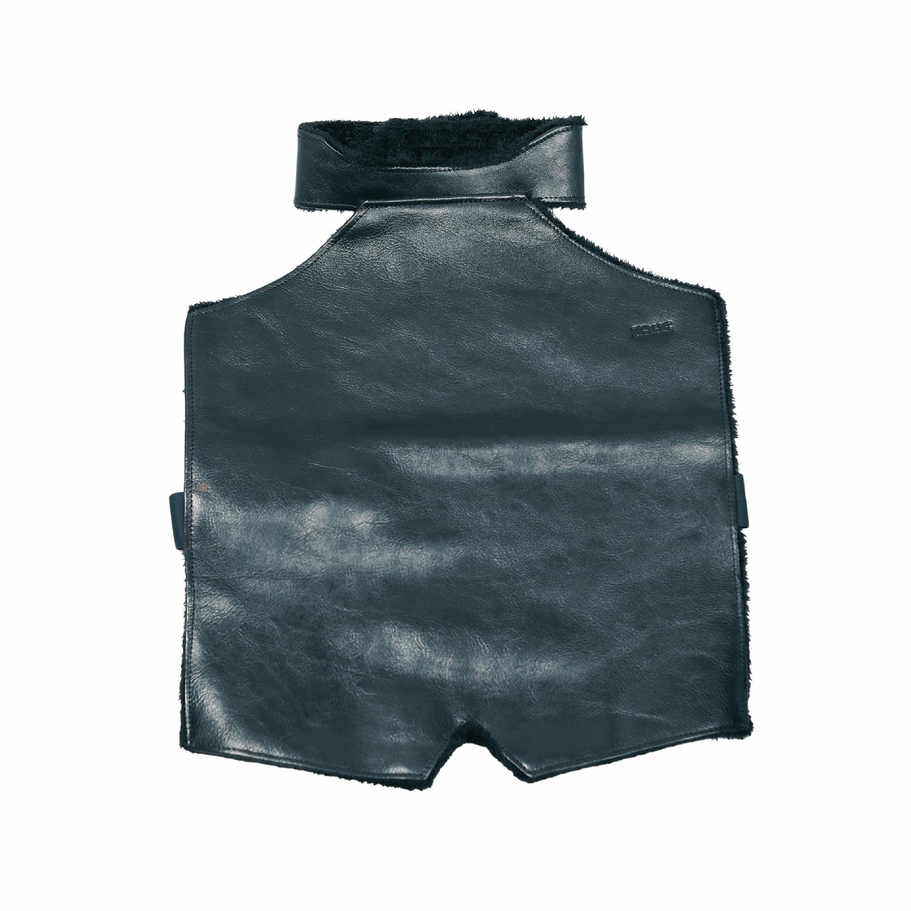 Picture of Zays Premium Full Grain Leather Chest Guard for Biker | Winter Protection | Durable & Stylish Black Motorcycle Gear - ZCG101