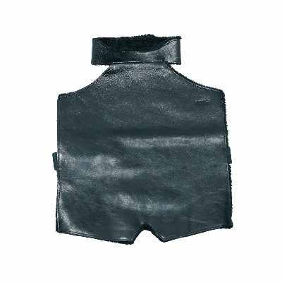 Picture of Zays Premium Full Grain Leather Chest Guard for Biker | Winter Protection | Durable & Stylish Black Motorcycle Gear - ZCG101