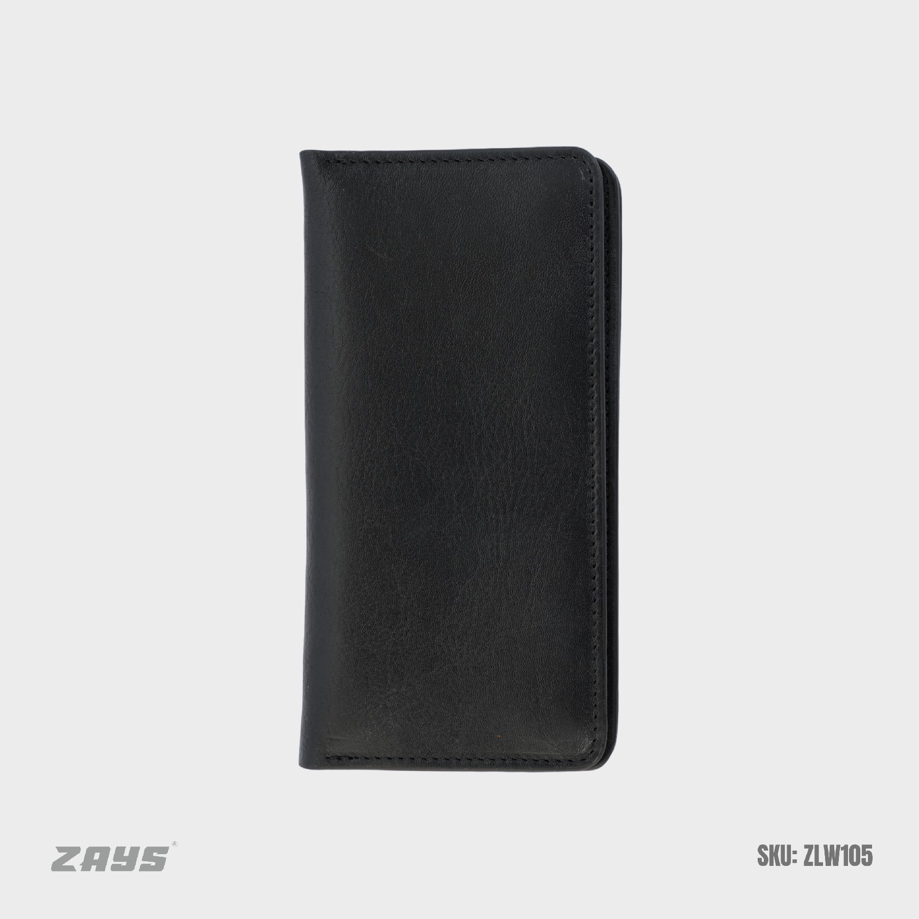 Picture of Zays Premium Genuine Leather Long Wallet for Men & Women | Elegant Design, Spacious Card & Mobile Slots | Durable Full-Grain Leather Accessory for Everyday & Travel