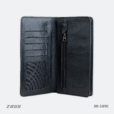 Picture of Zays Premium Leather Long Wallet for Men & Women | Stylish, Durable & Functional Genuine Leather Wallet with Phone Slot, Card Slots & Minimalist Design