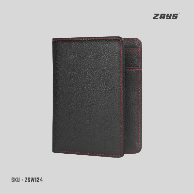 Picture of Zays Premium Handcrafted Slim Bifold Leather Short Wallet for Men & Women - Personalized Top-Grain Leather Wallet - Compact, Durable & Stylish (Chocolate)
