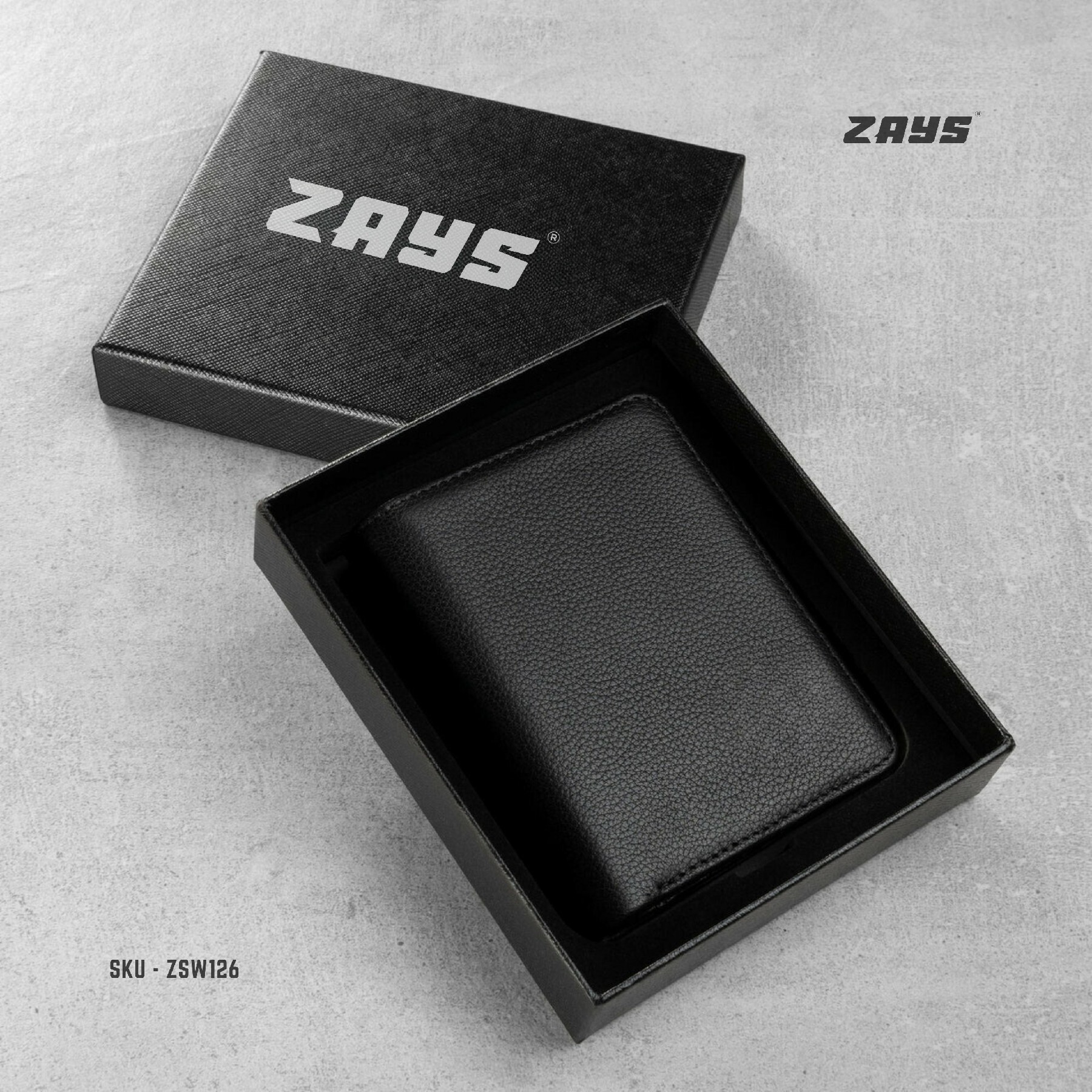 Picture of Zays Premium Handcrafted Slim Bifold Leather Short Wallet for Men & Women - Personalized Top-Grain Leather Wallet - Compact, Durable & Stylish (Brown)